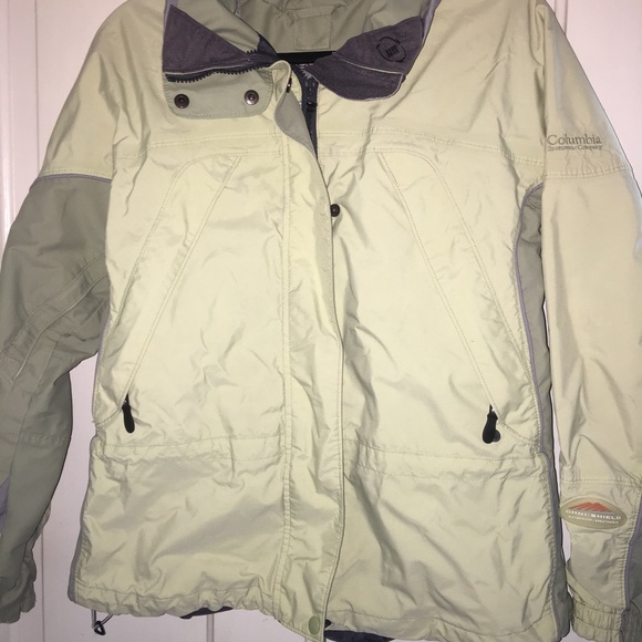 Columbia jacket light yellow/green - size large - Picture 1 of 8